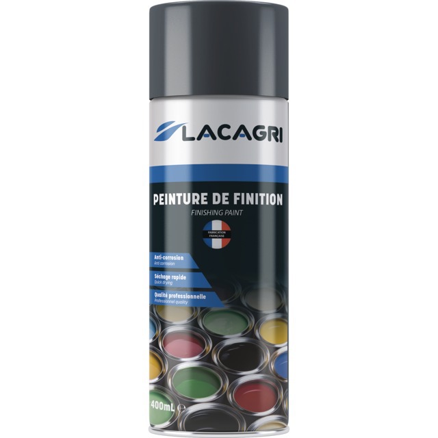 Peinture de Finition Gris Fonce Chassis Mailleux Aerosol 400ML Lacagri référence fournisseur 238448